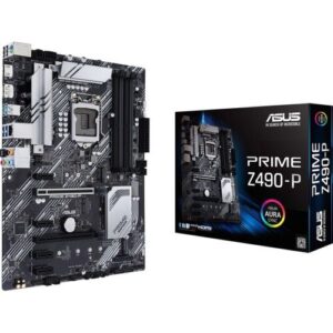Asus Prime Z490-P LGA 1200 (Intel 10th Gen) ATX Aura Sync RGB Motherboard | 90MB12V0-M0EAY0